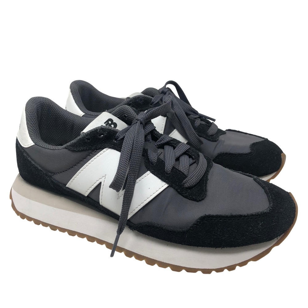 New Balance 237 Sneakers Womens 8.5 Magnet Moonbeam Suede Platform Walking